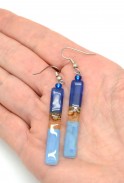 Long Glass Stick Earrings